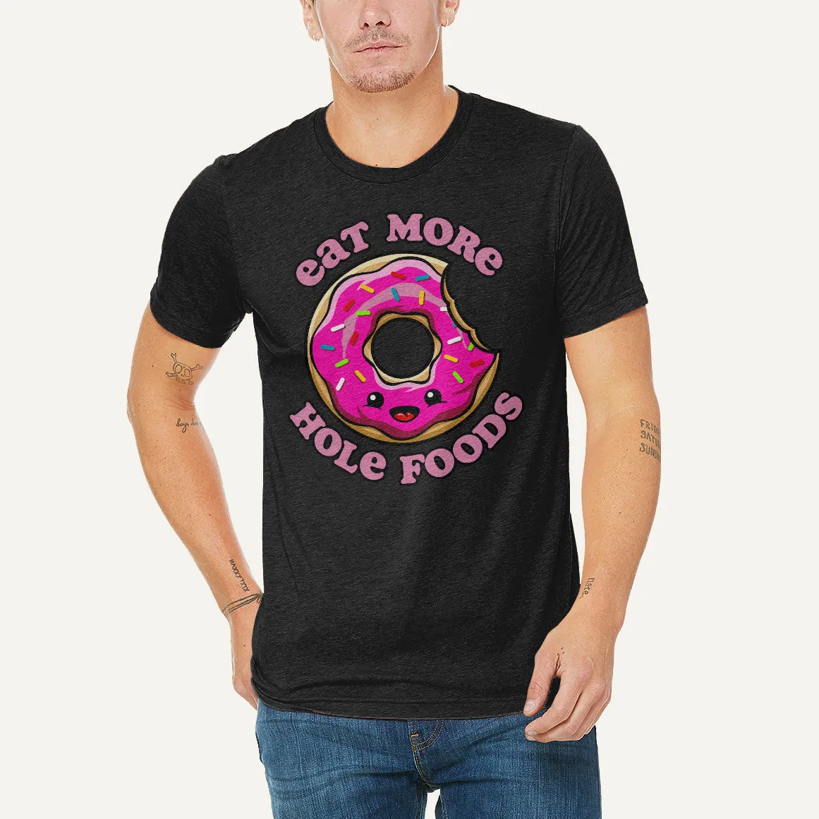 Eat More Hole Foods Men's Triblend T-Shirt