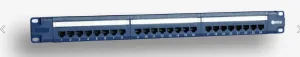 Emiternet Panel 19", 24Xrj45 Utp Cat.6 (1U) With Shelf, Blue (Poe)