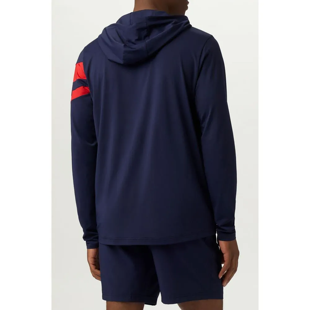 Fila Men's Essentials Longsleeve Hoody - Fila Navy