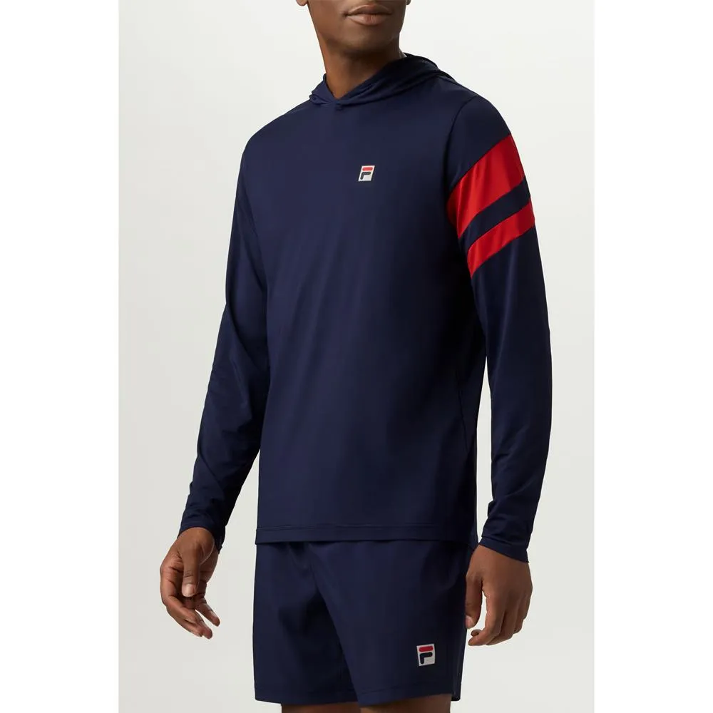 Fila Men's Essentials Longsleeve Hoody - Fila Navy