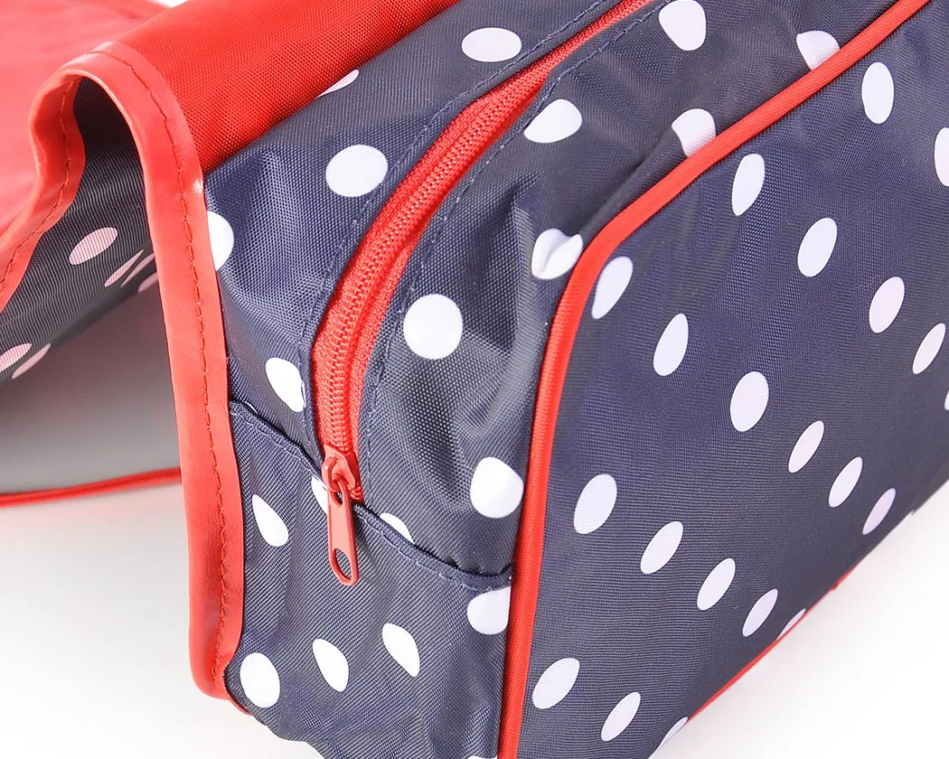 Foldable Travel Makeup Bag with Hook - Dot