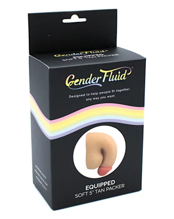 Gender Fluid 5″ ''Equipped'' Soft Packer –Tan