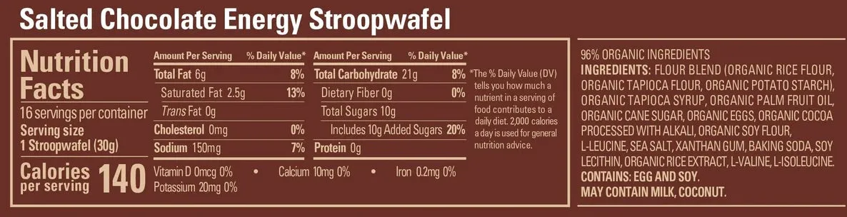 GU Energy Stroopwafel Dutch Style Waffle Pre-Workout Nutrition