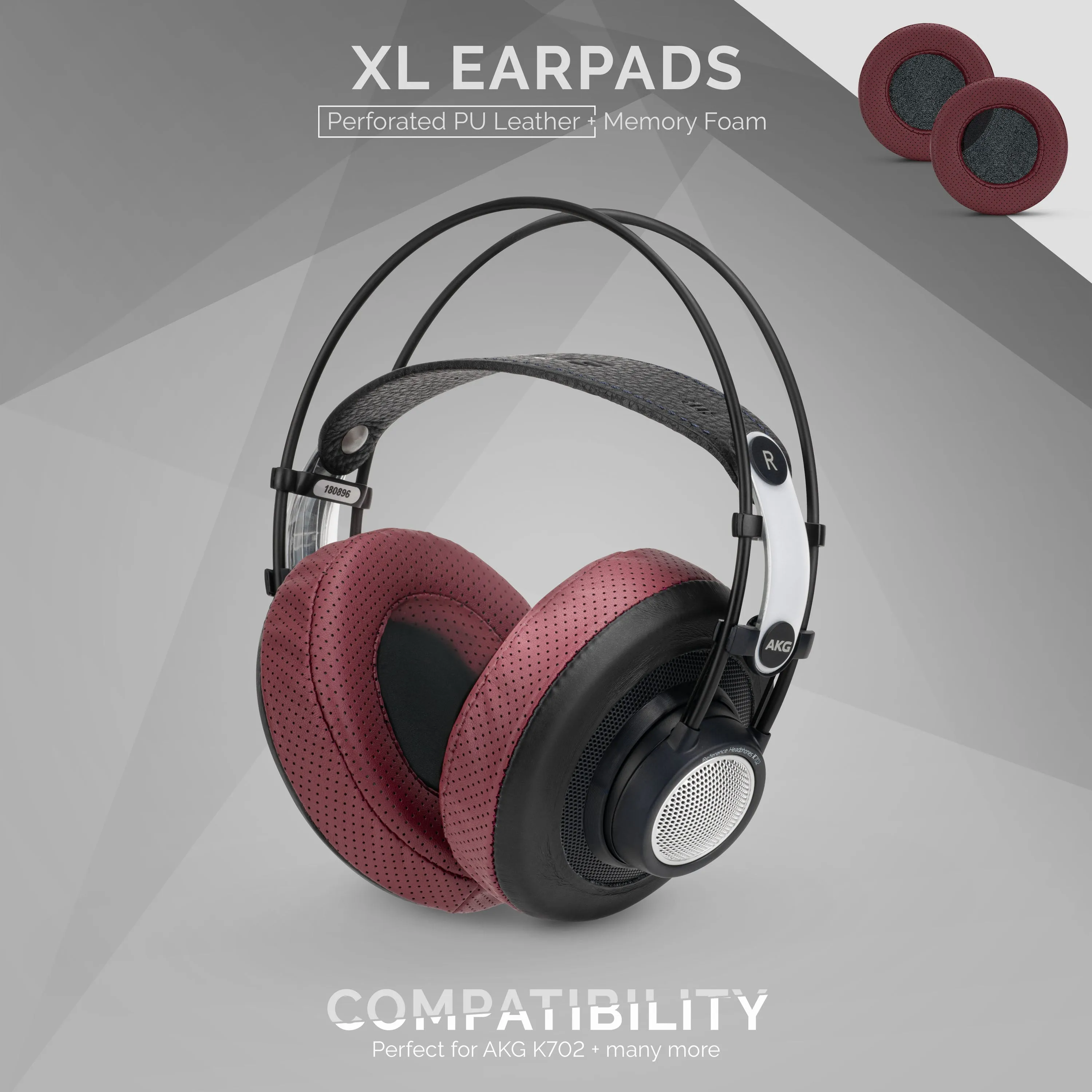 Headphone Memory Foam Earpads - XL - Perforated