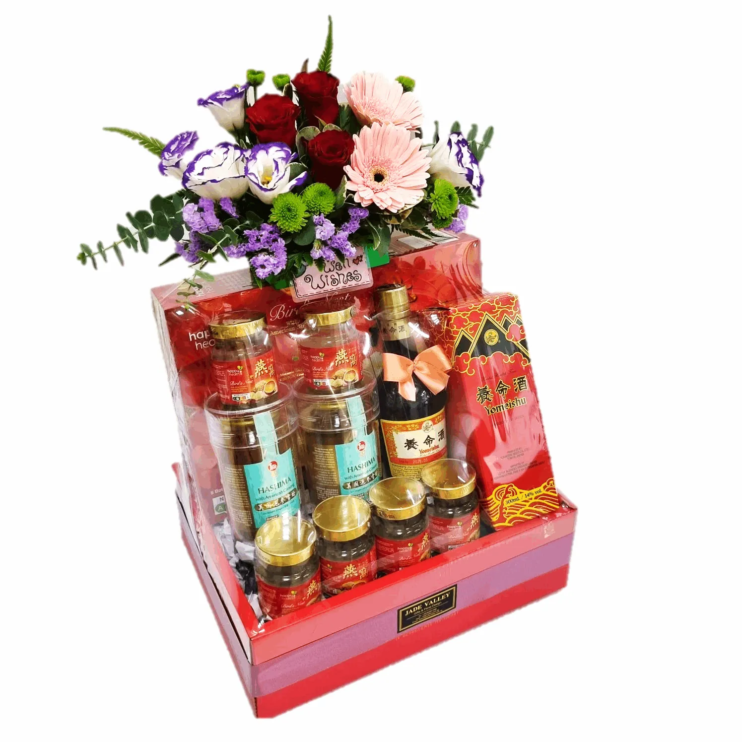 Health Foods Hamper with Tonic & Flowers | HF223