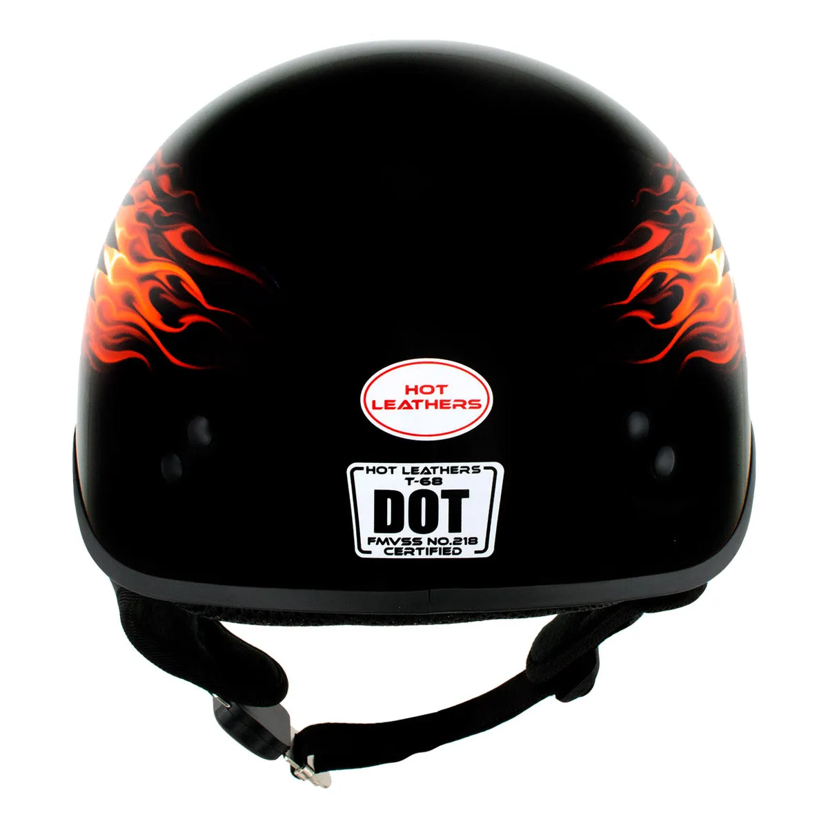 Hot Leathers HLD1006 'Black Out Eagle' Motorcycle DOT Approved Skull