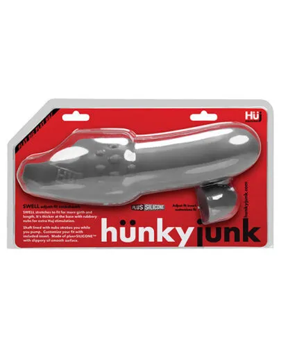 Hunky Junk | Swell Adjust & Fit Cock-sheath | Plus Silicone | Dark Grey