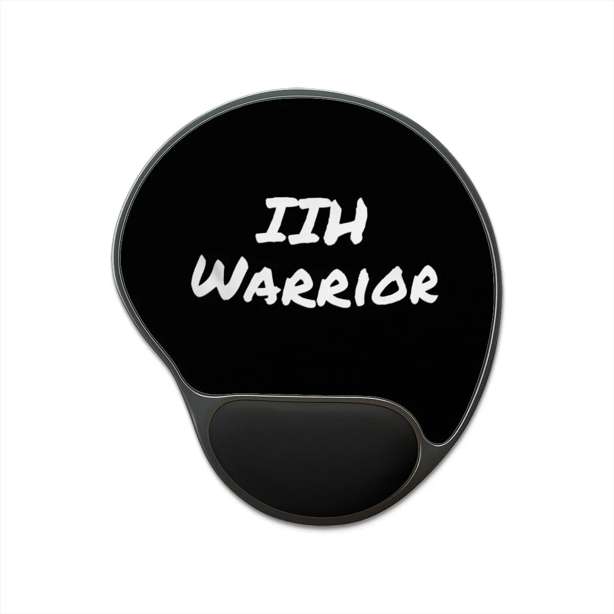 IIH Warrior -Black and White- Mouse Pad With Wrist Rest