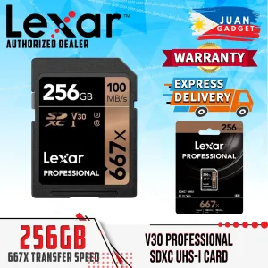 Lexar LSD256B667 Professional 667x UHS-I SDXC 256GB Memory Card for PC's, Laptops