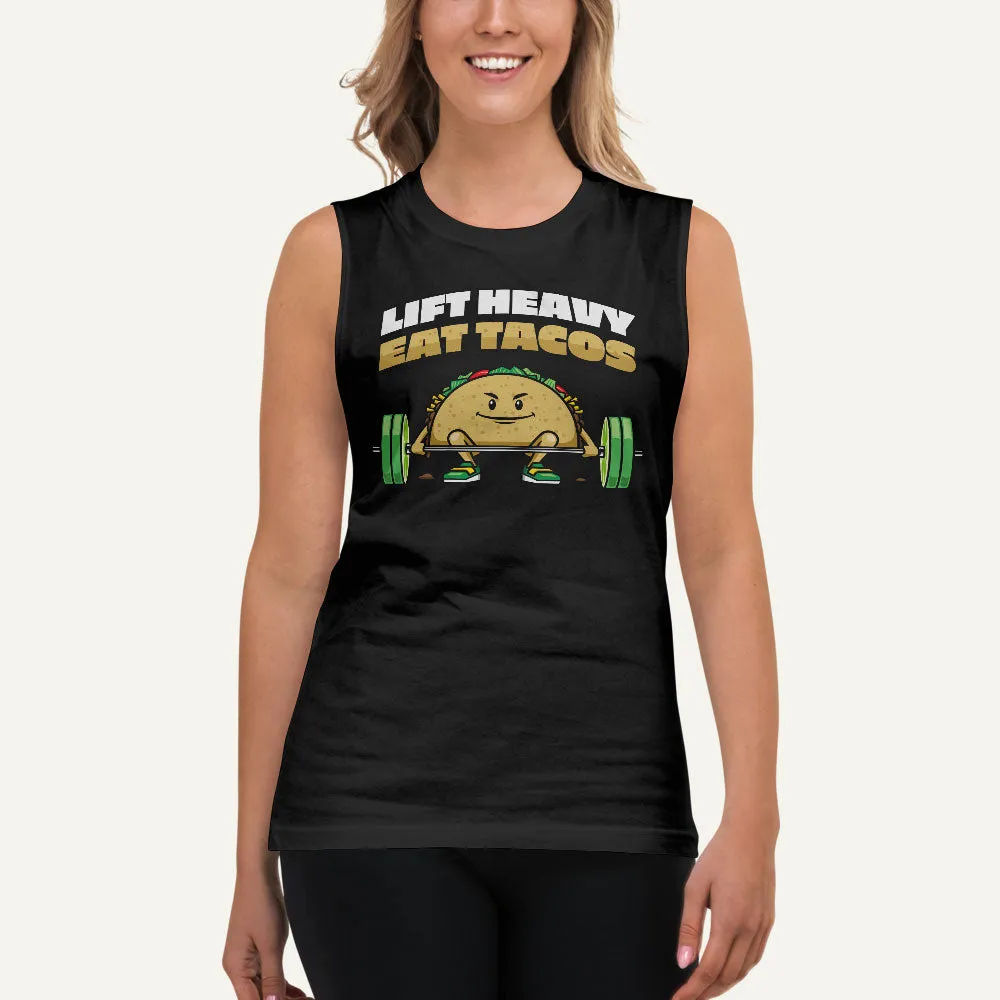 Lift Heavy Eat Tacos Men’s Muscle Tank