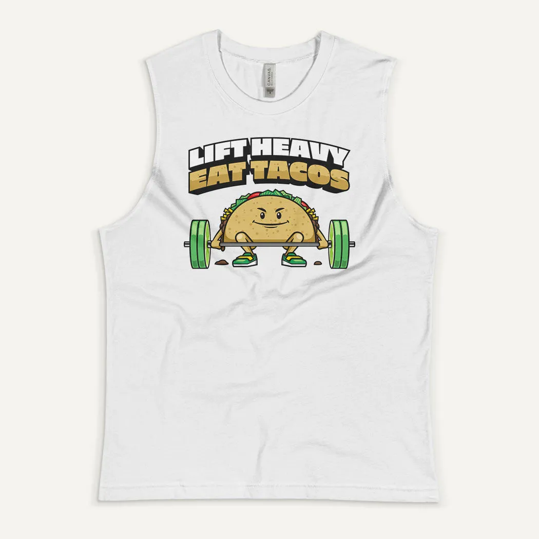 Lift Heavy Eat Tacos Men’s Muscle Tank