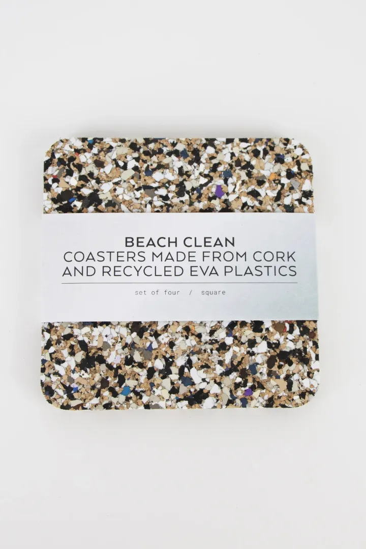 Liga Beach Clean Square Coaster Set of Four