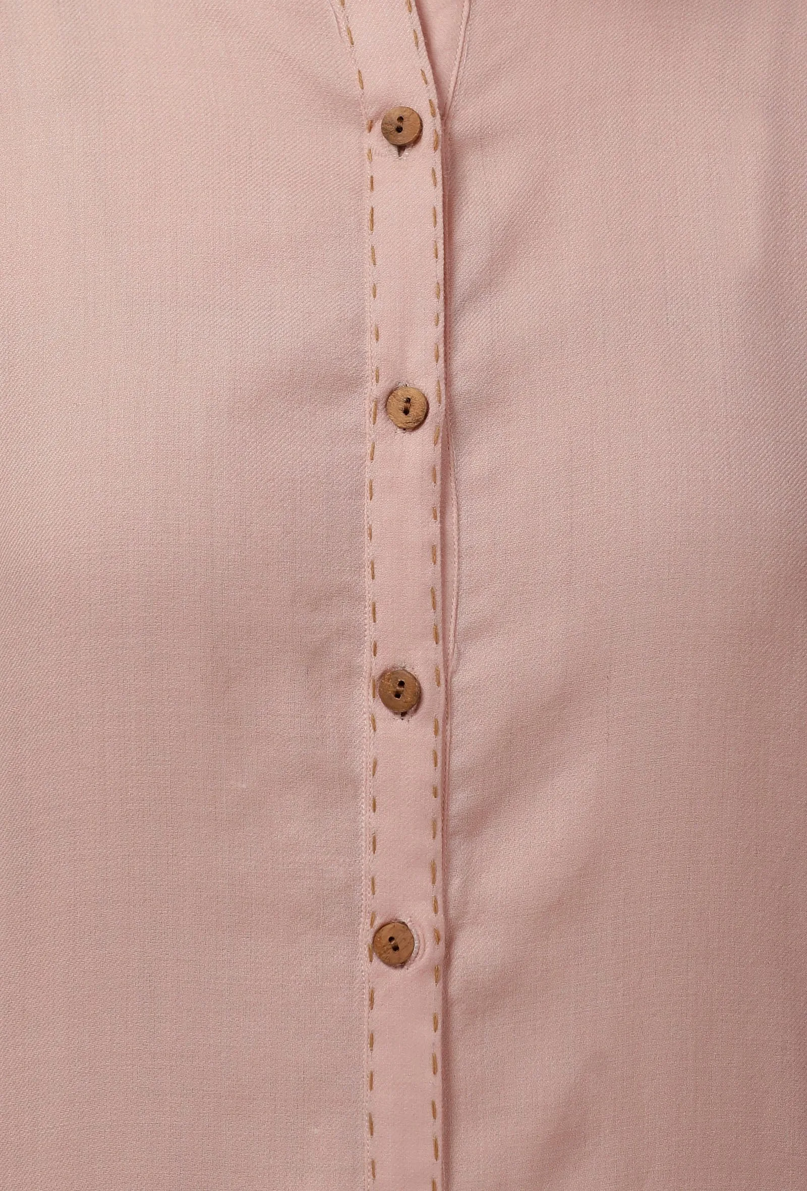 Light Pink Cashmilon Straight Phiran Kurta