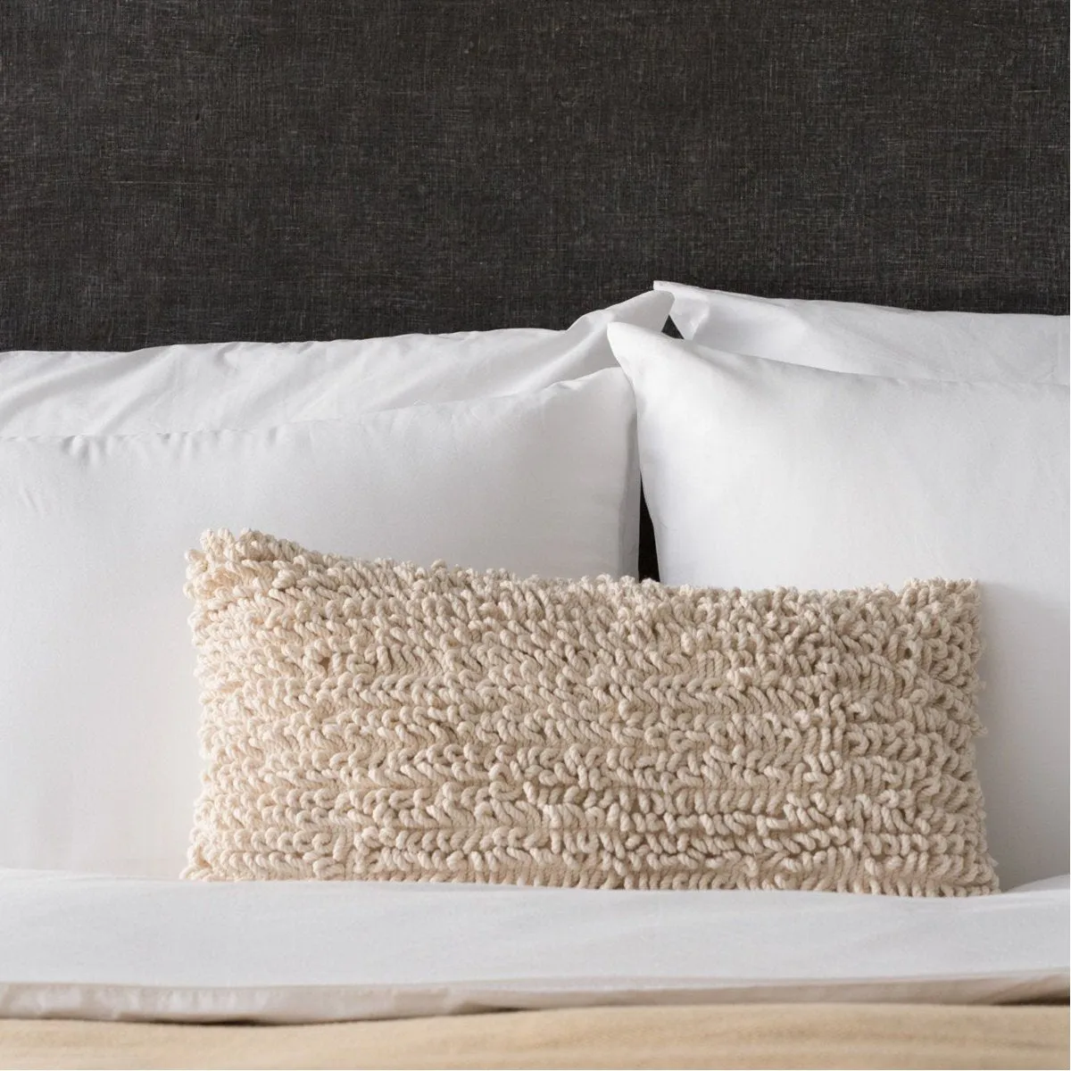 Made Goods Carly Natural Looped Cotton Pillow