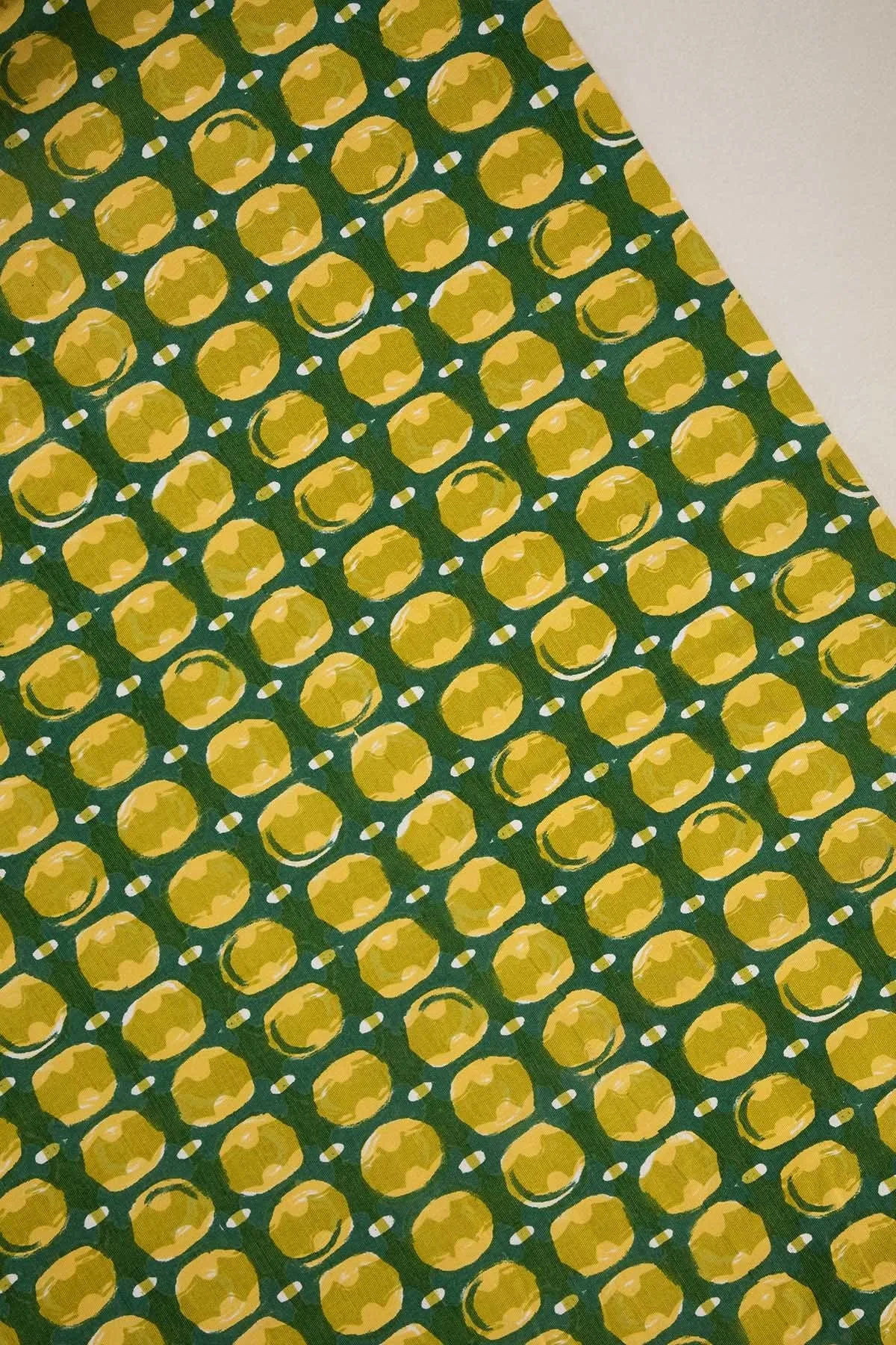 Marica Printed Upholstery Fabric (Green Pepper)