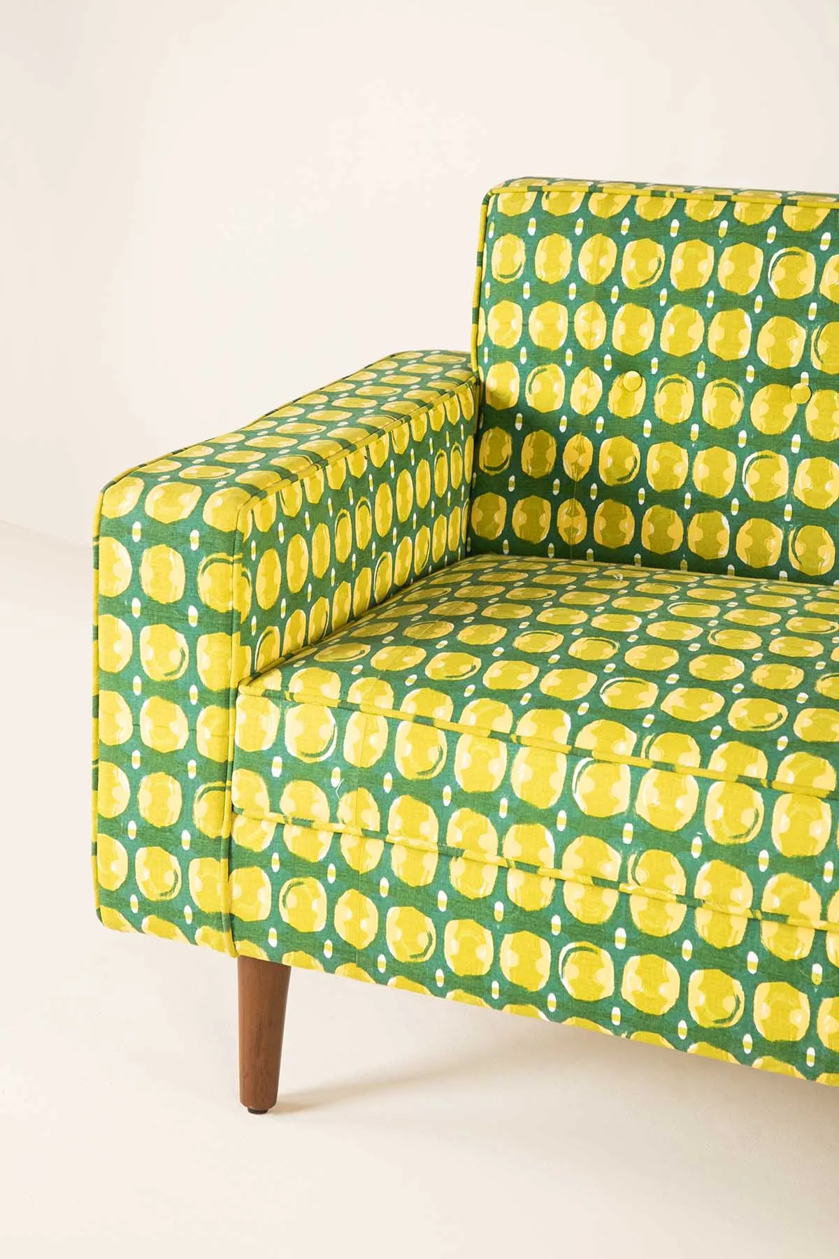 Marica Printed Upholstery Fabric (Green Pepper)