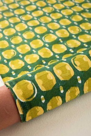 Marica Printed Upholstery Fabric (Green Pepper)