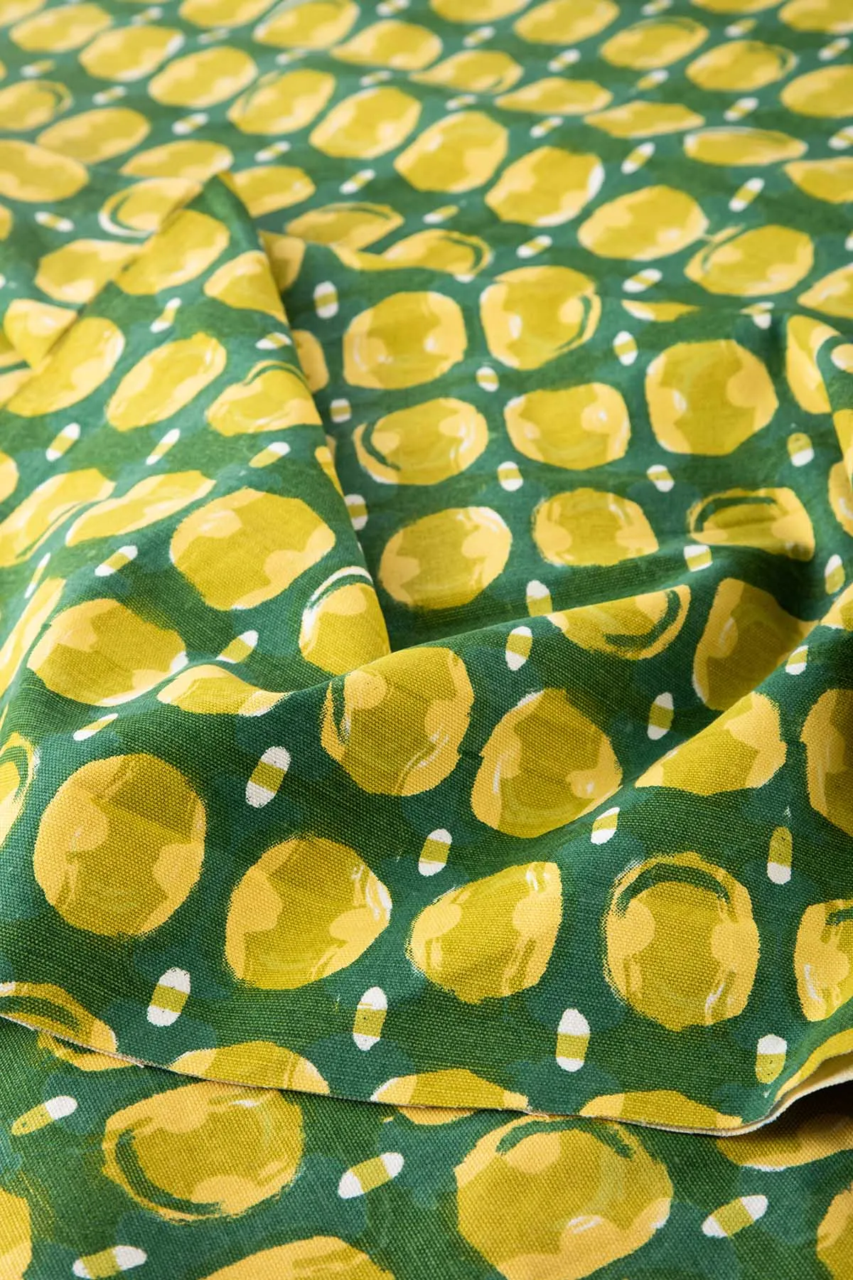 Marica Printed Upholstery Fabric (Green Pepper)