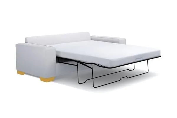 Melrose Reversible Chaise Sleeper Sofa Bed :: Leg Finish: Natural / Sleeper Option: Memory Foam Mattress