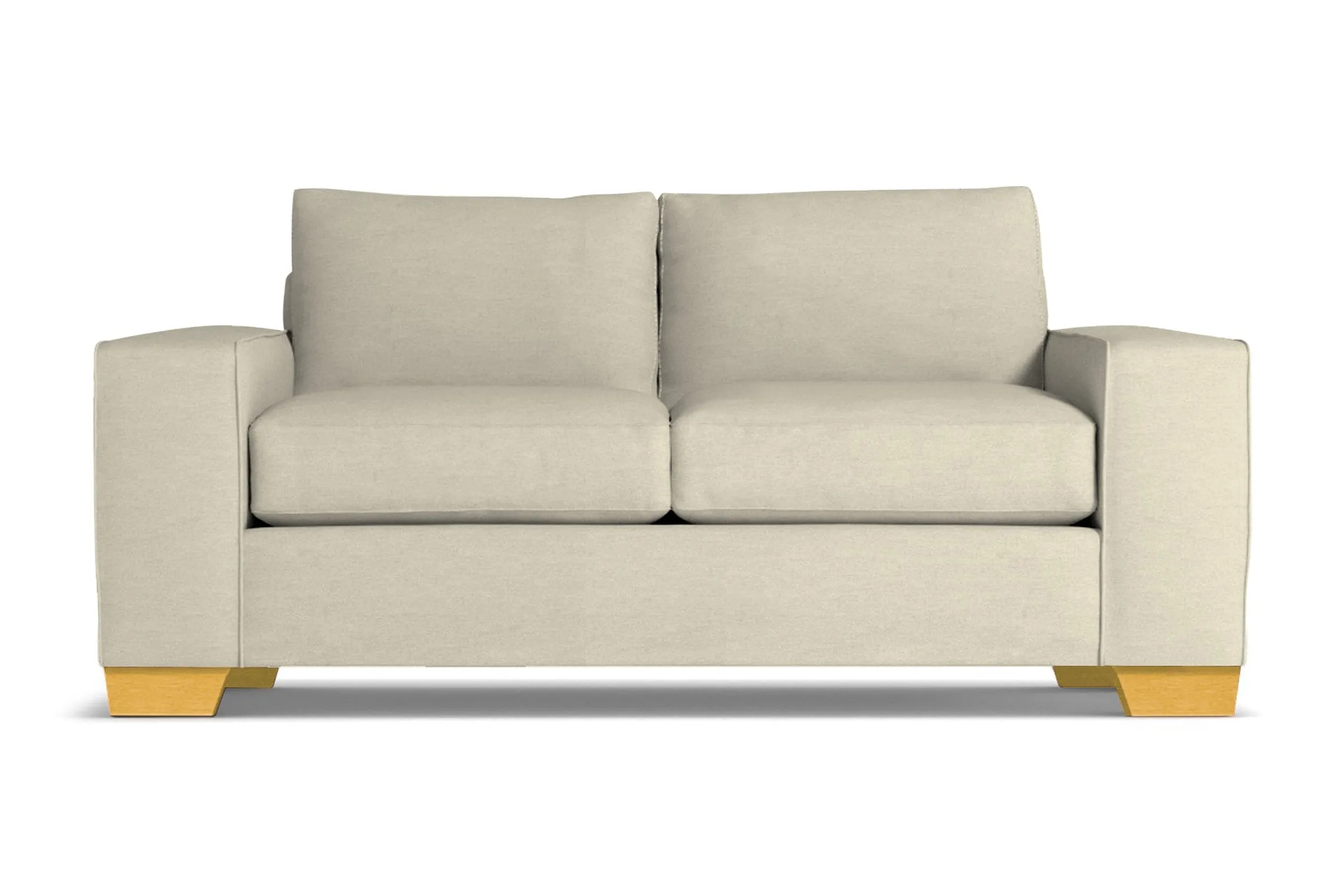 Melrose Twin Size Sleeper Sofa Bed :: Leg Finish: Natural / Sleeper Option: Memory Foam Mattress