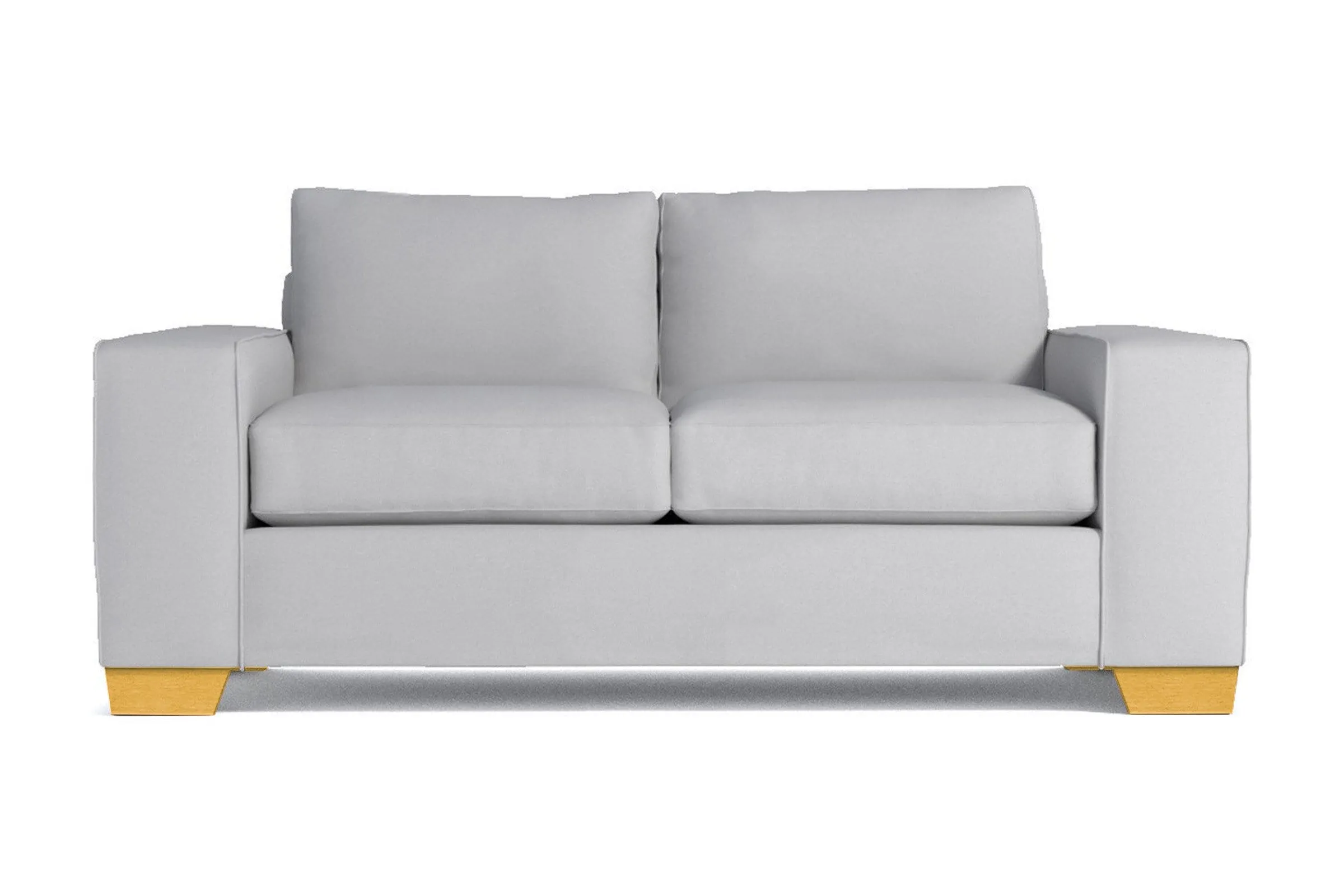 Melrose Twin Size Sleeper Sofa Bed :: Leg Finish: Natural / Sleeper Option: Memory Foam Mattress