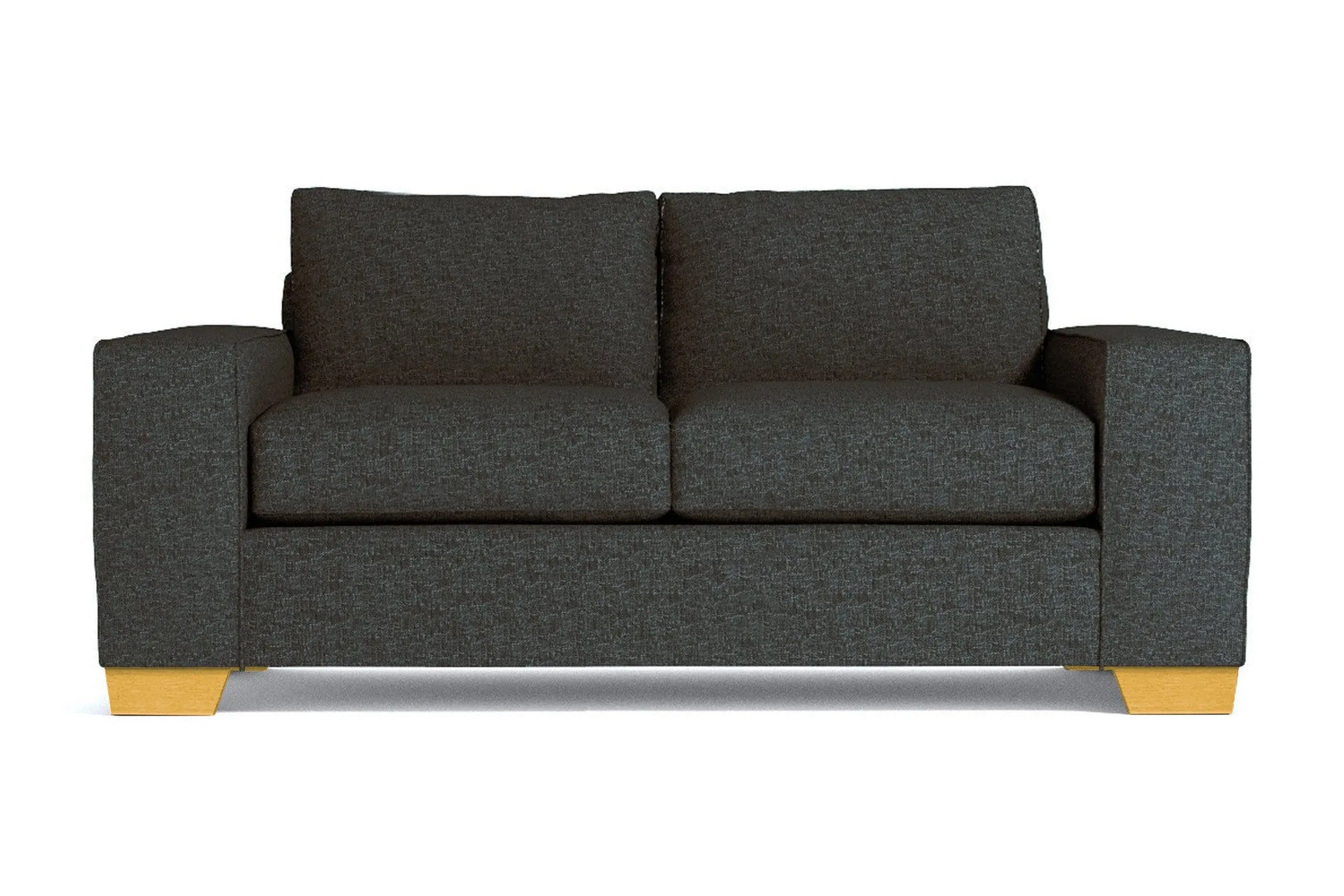 Melrose Twin Size Sleeper Sofa Bed :: Leg Finish: Natural / Sleeper Option: Memory Foam Mattress