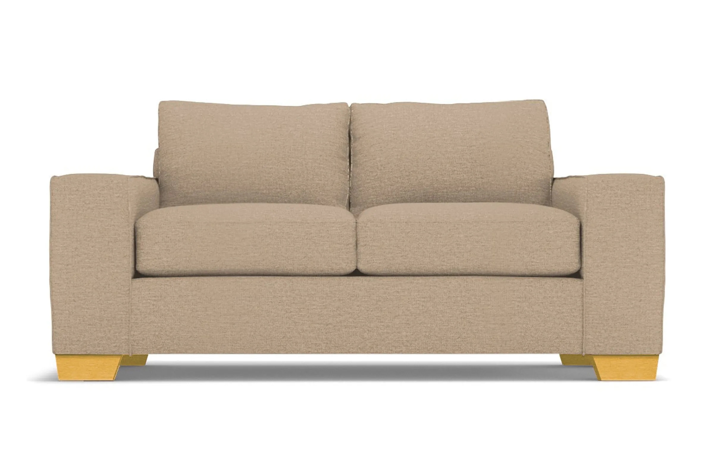 Melrose Twin Size Sleeper Sofa Bed :: Leg Finish: Natural / Sleeper Option: Memory Foam Mattress