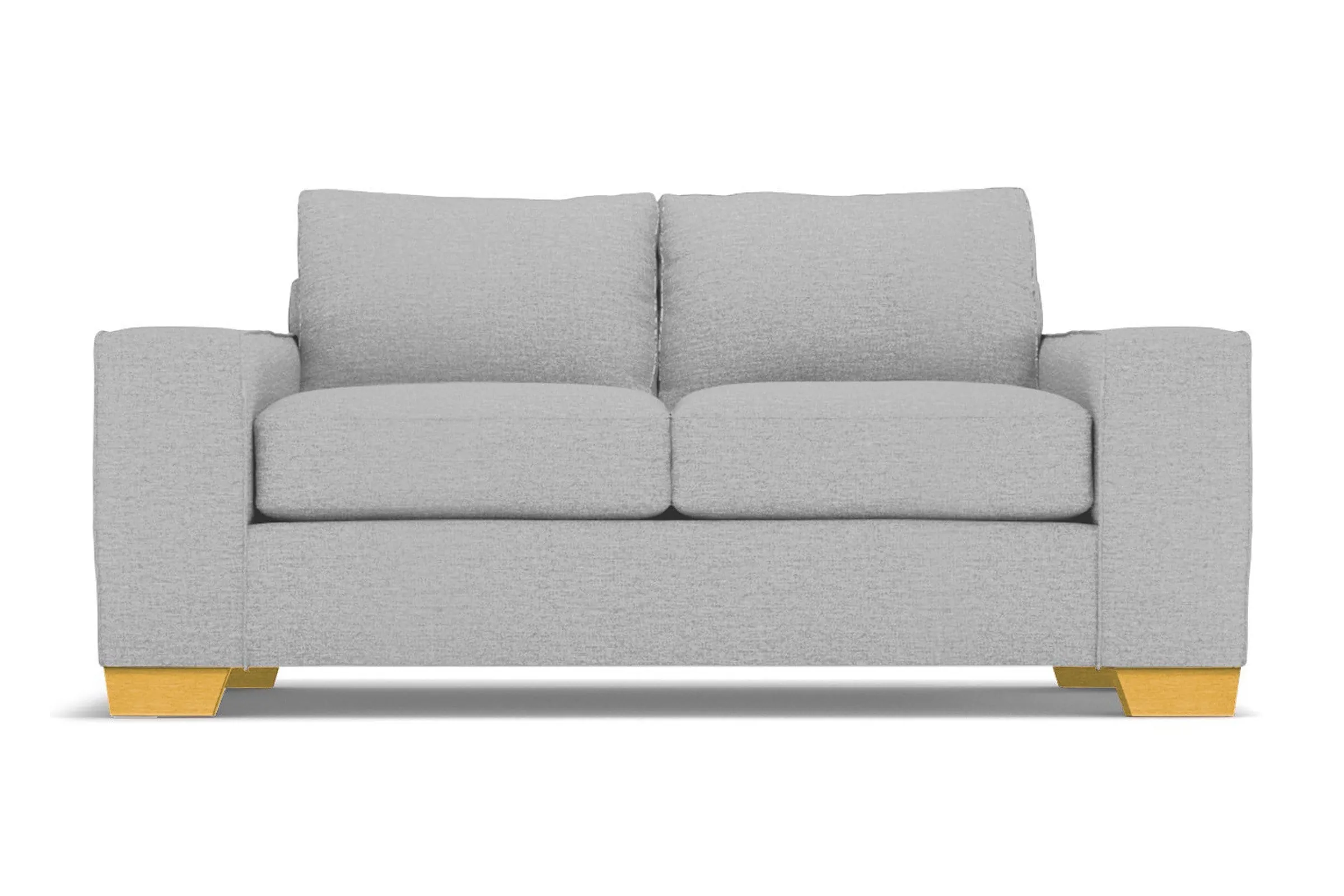 Melrose Twin Size Sleeper Sofa Bed :: Leg Finish: Natural / Sleeper Option: Memory Foam Mattress