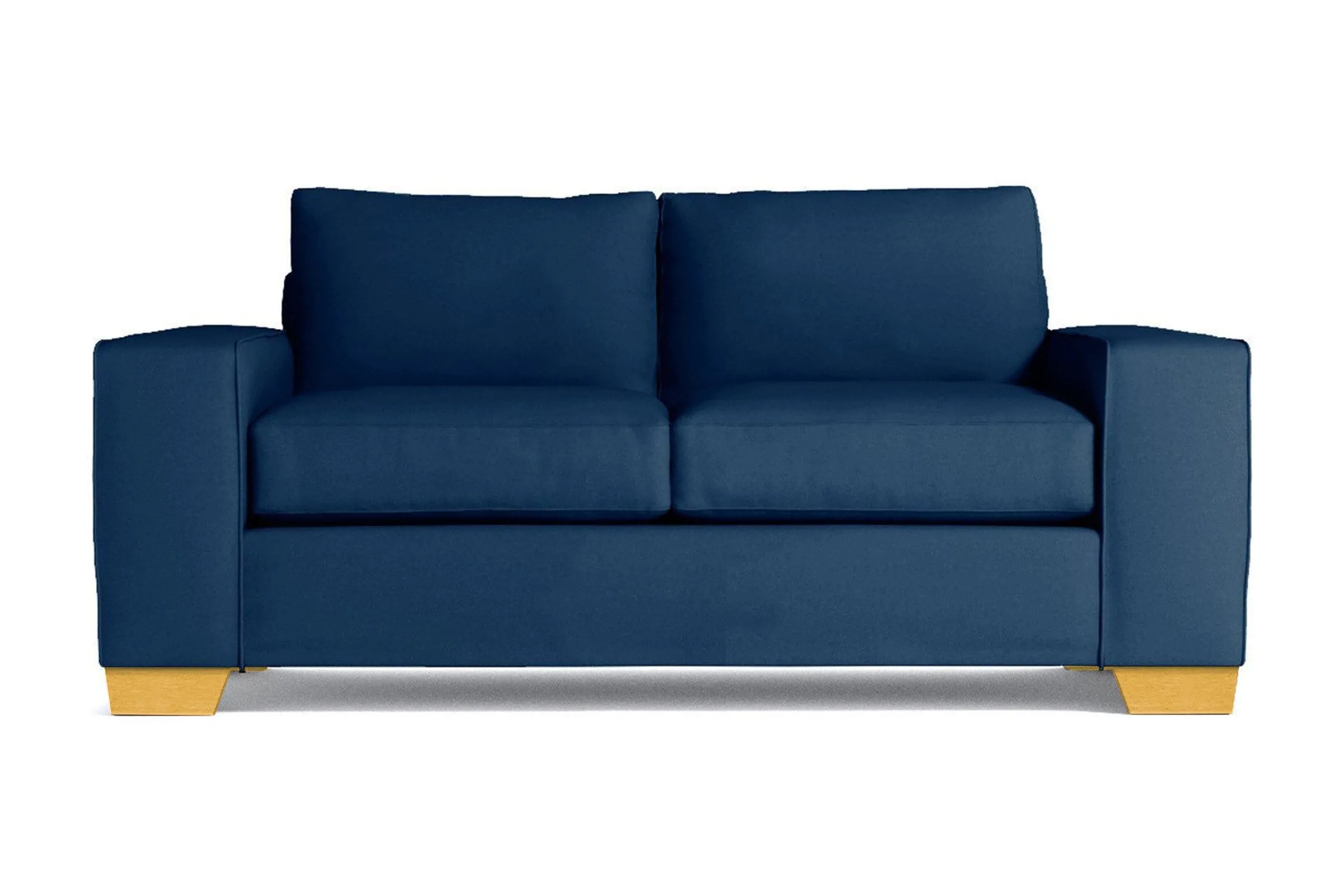 Melrose Twin Size Sleeper Sofa Bed :: Leg Finish: Natural / Sleeper Option: Memory Foam Mattress