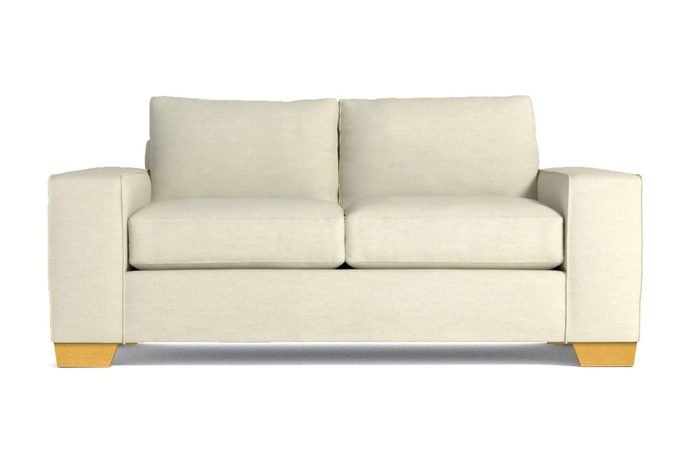 Melrose Twin Size Sleeper Sofa Bed :: Leg Finish: Natural / Sleeper Option: Memory Foam Mattress