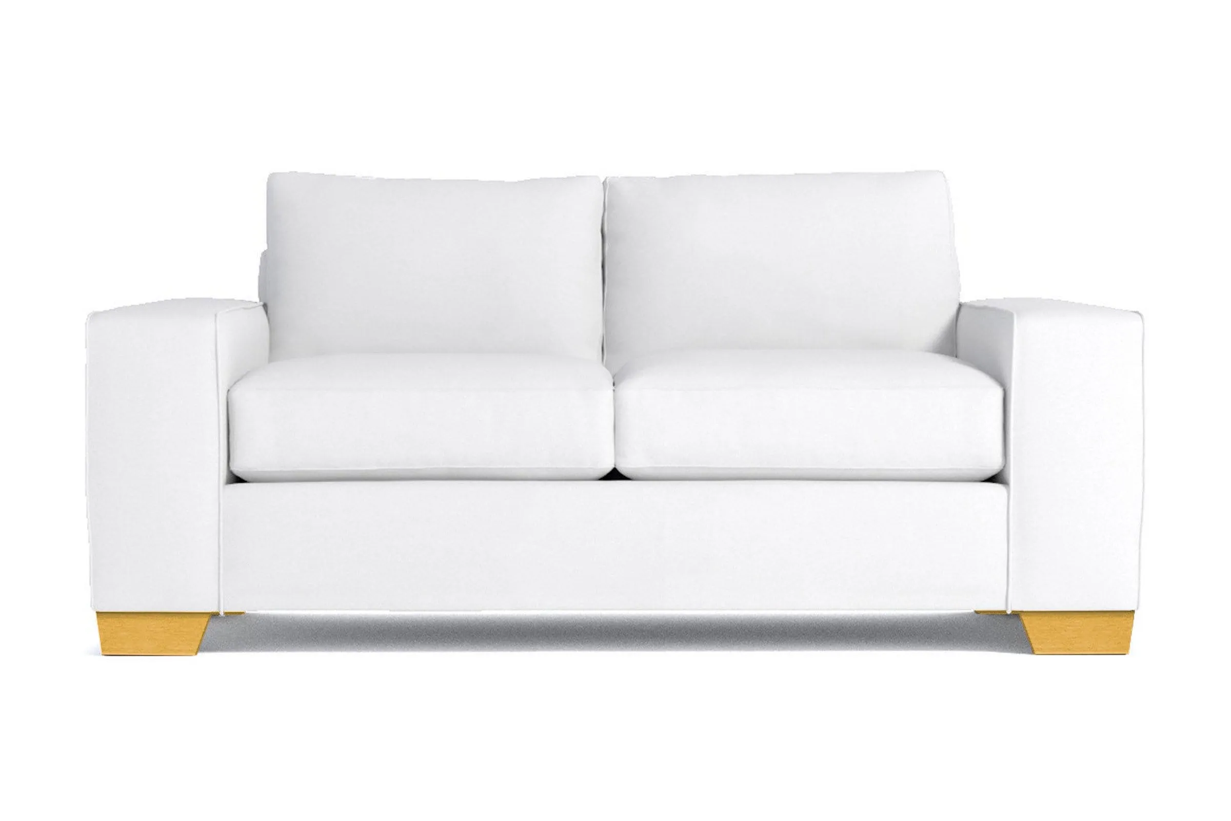 Melrose Twin Size Sleeper Sofa Bed :: Leg Finish: Natural / Sleeper Option: Memory Foam Mattress