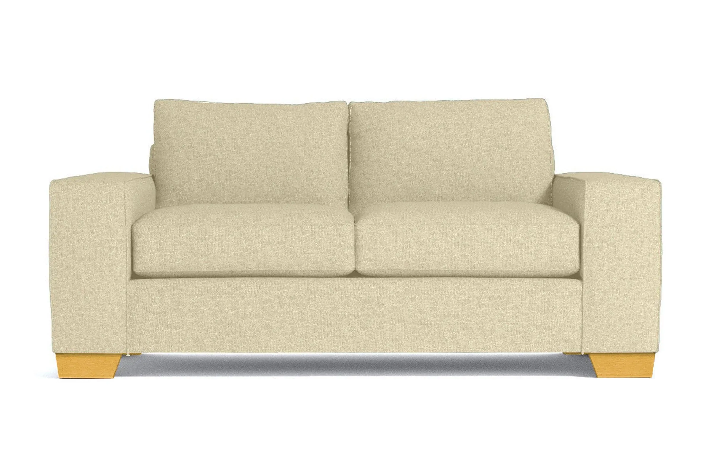 Melrose Twin Size Sleeper Sofa Bed :: Leg Finish: Natural / Sleeper Option: Memory Foam Mattress