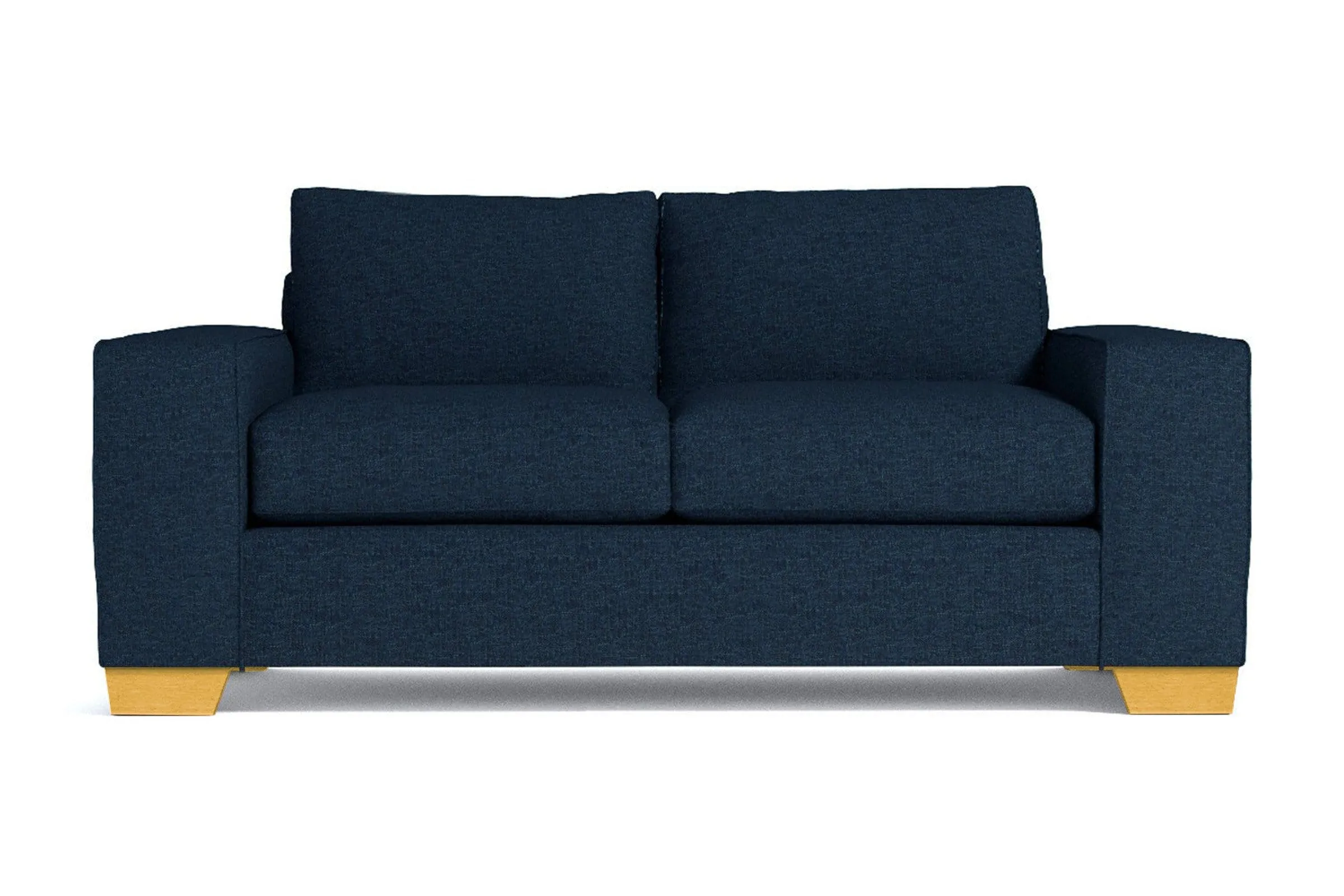 Melrose Twin Size Sleeper Sofa Bed :: Leg Finish: Natural / Sleeper Option: Memory Foam Mattress