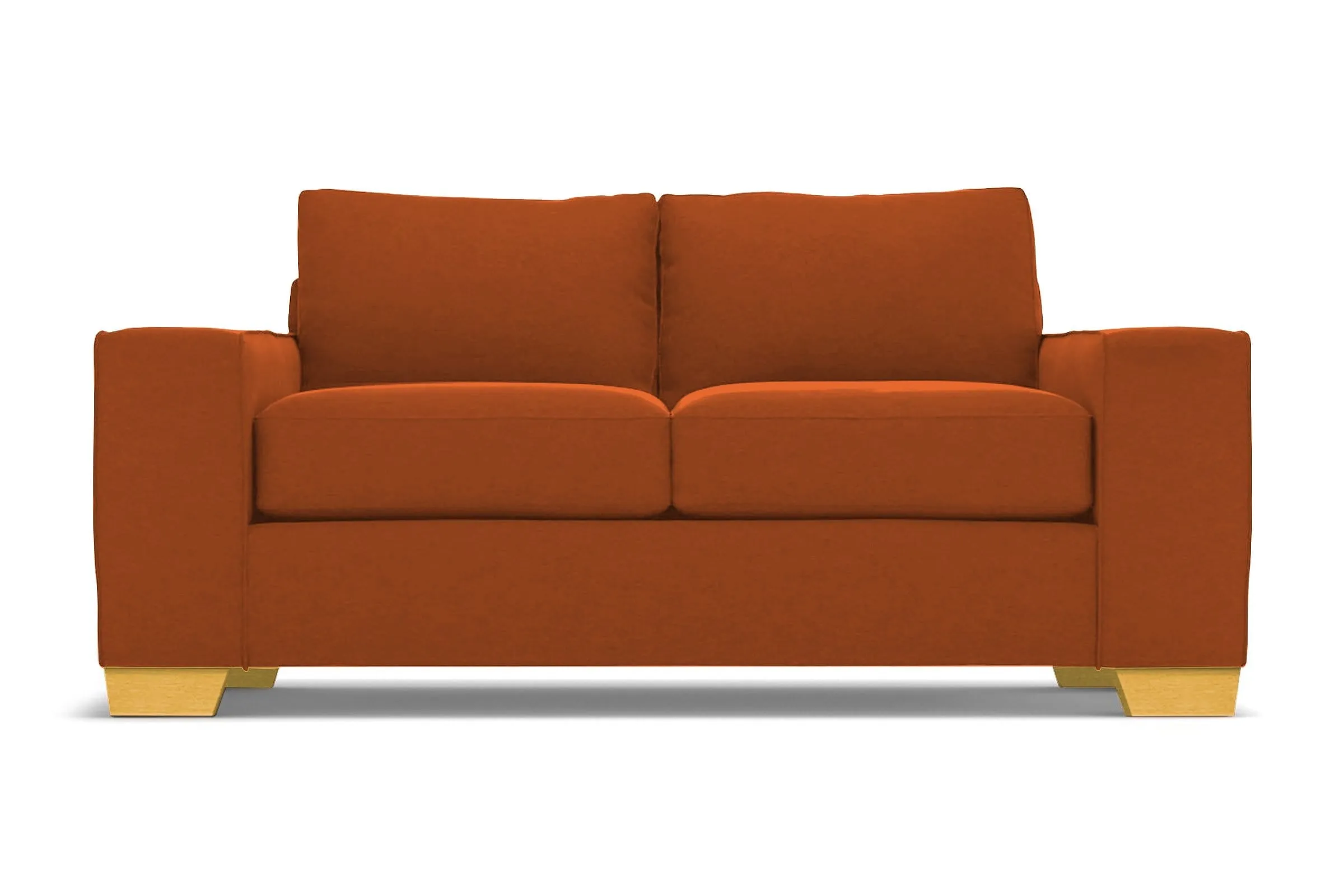 Melrose Twin Size Sleeper Sofa Bed :: Leg Finish: Natural / Sleeper Option: Memory Foam Mattress