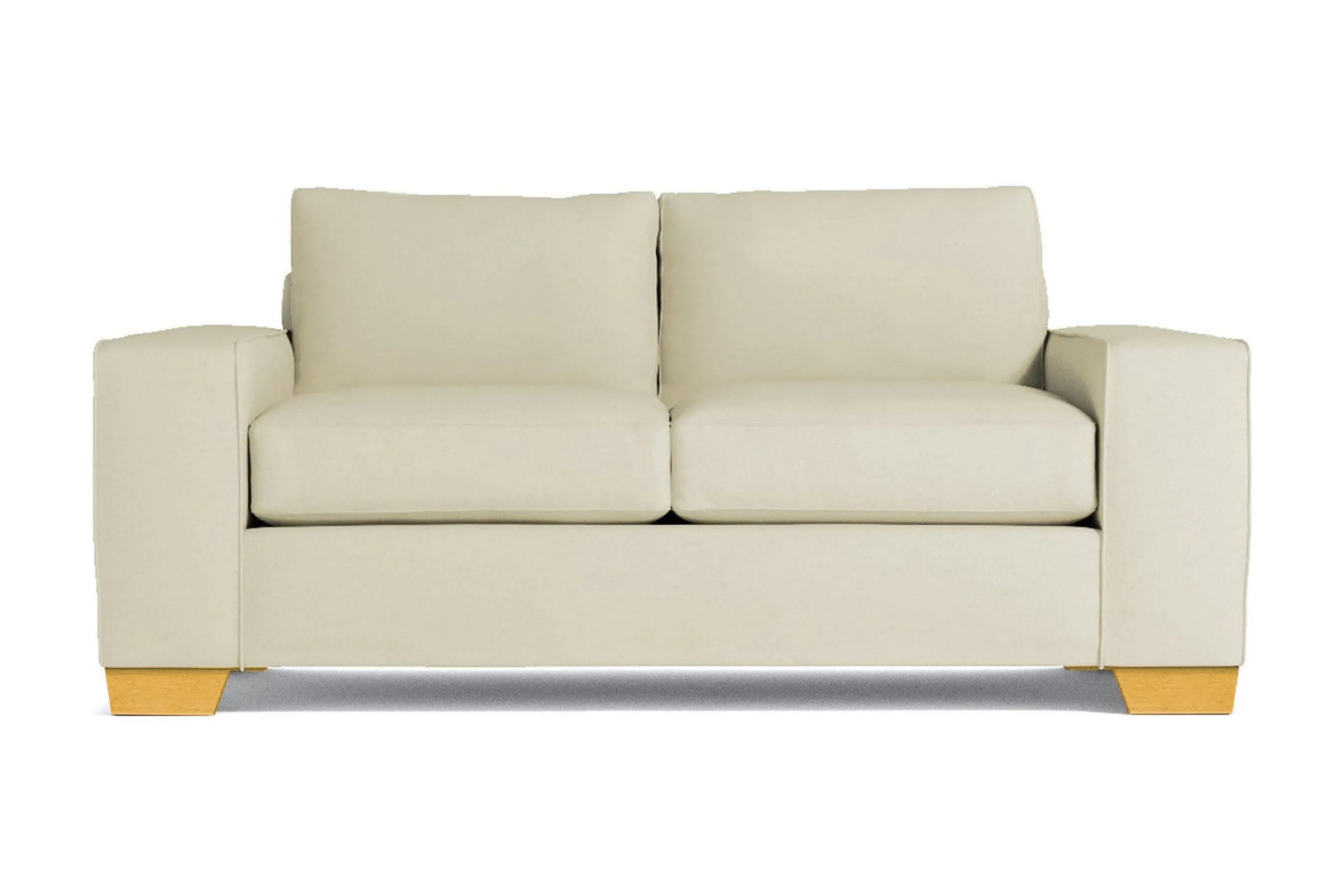 Melrose Twin Size Sleeper Sofa Bed :: Leg Finish: Natural / Sleeper Option: Memory Foam Mattress