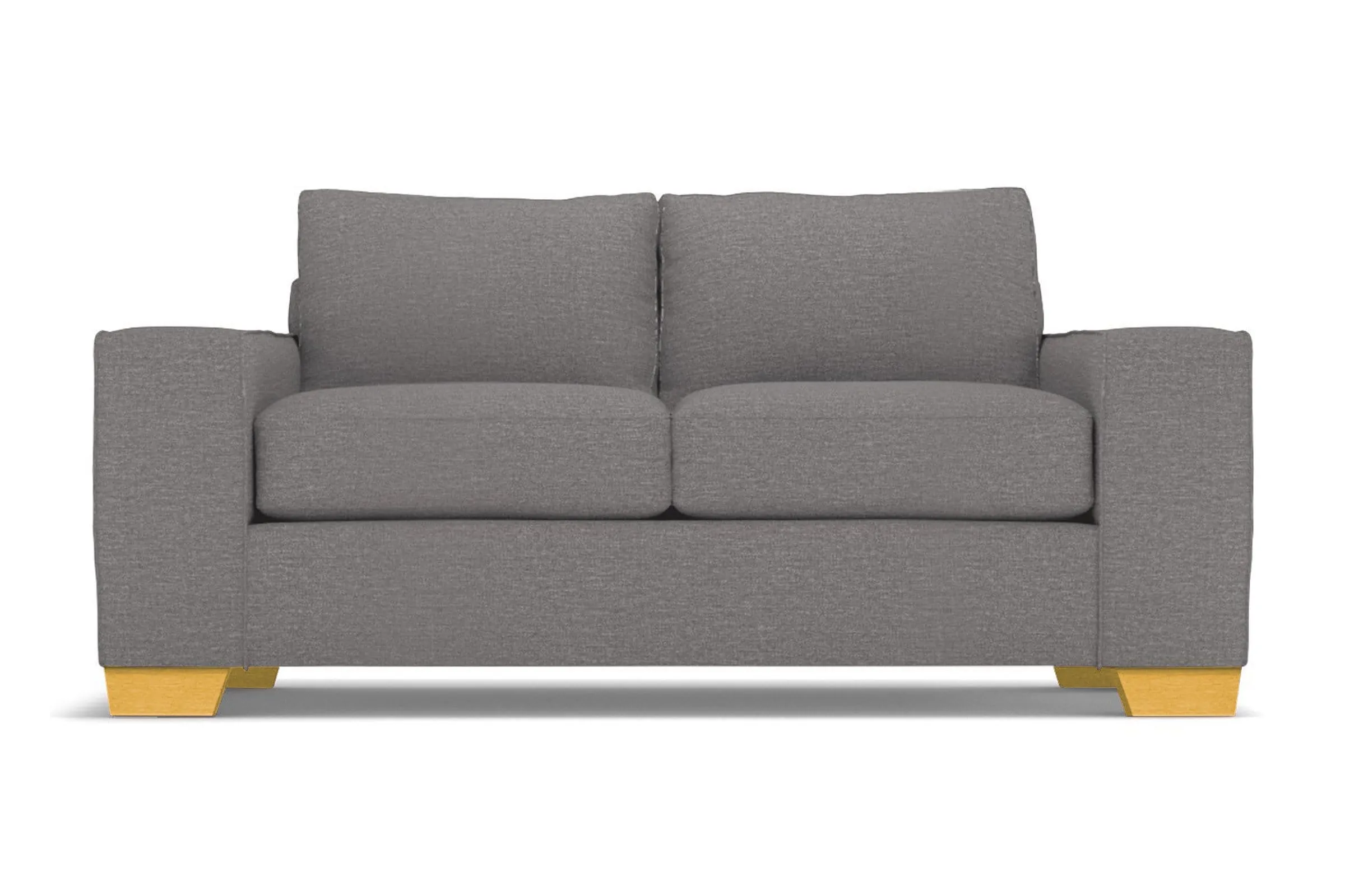 Melrose Twin Size Sleeper Sofa Bed :: Leg Finish: Natural / Sleeper Option: Memory Foam Mattress