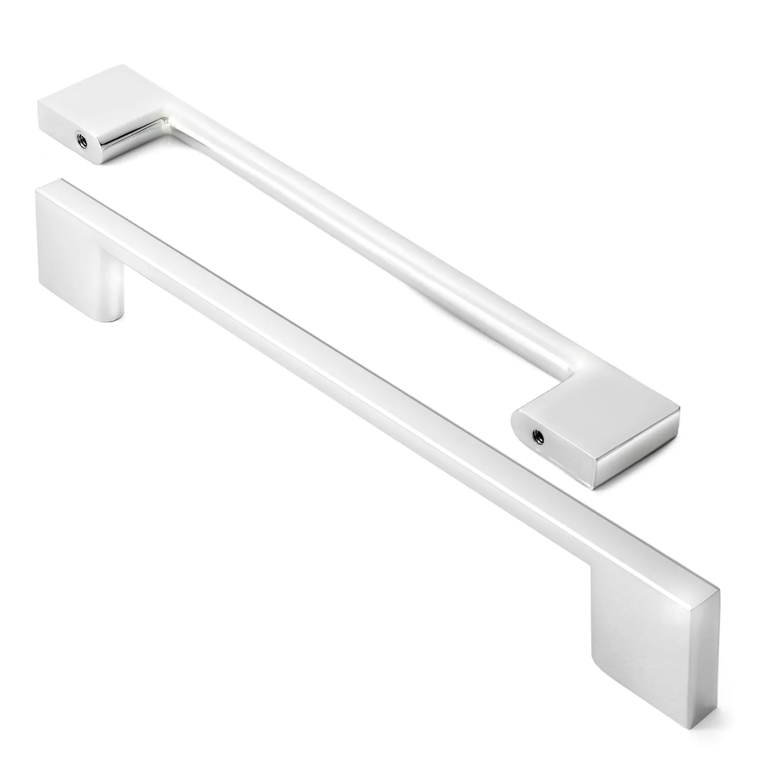 Modern Polished Chrome 6-5/16" Cabinet Door Handles Pull