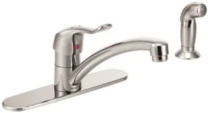 Moen Commercial Wall-Mounted Kitchen Faucet' 9 In.' 1.5 Gpm' Lever Handle' Chrome