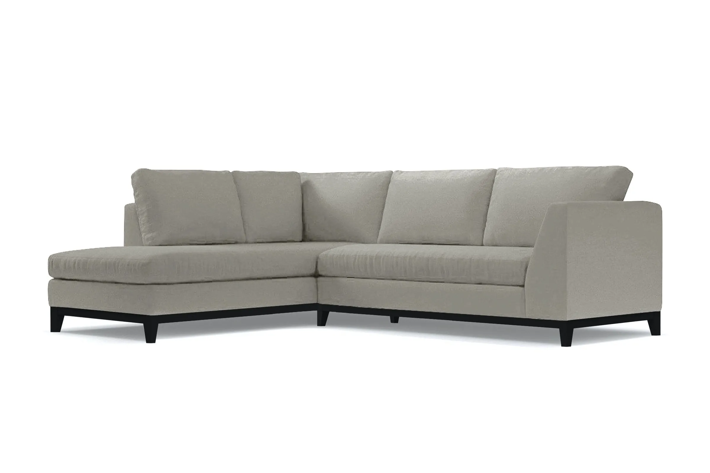 Mulholland Drive 2pc Sleeper Sectional :: Leg Finish: Espresso / Configuration: LAF - Chaise on the Left / Sleeper Option: Memory Foam Mattress