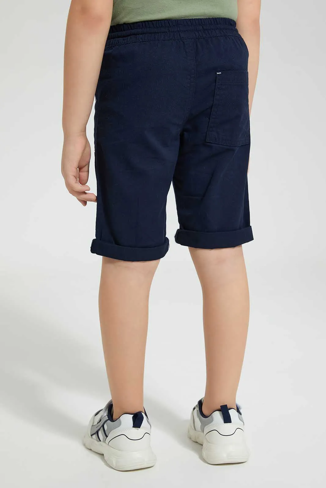 Navy Pull-On Short