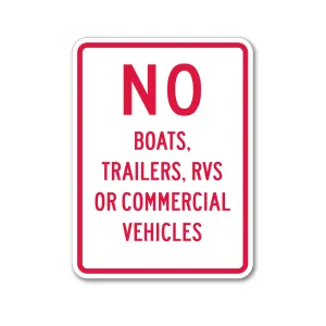 No Boats Sign