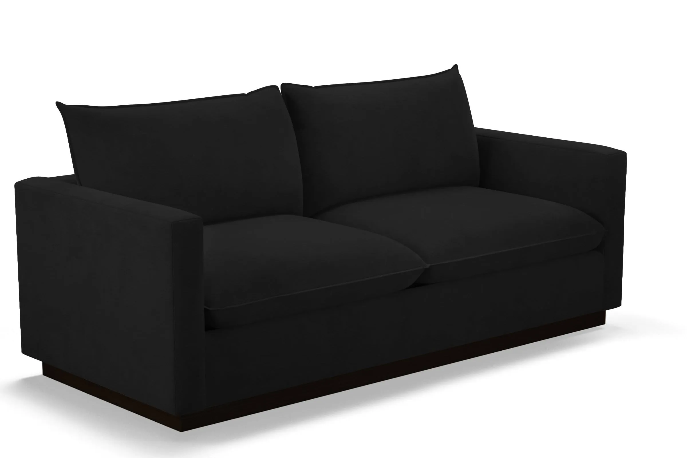 Olivia Queen Size Sleeper Sofa Bed :: Leg Finish: Espresso / Sleeper Option: Memory Foam Mattress