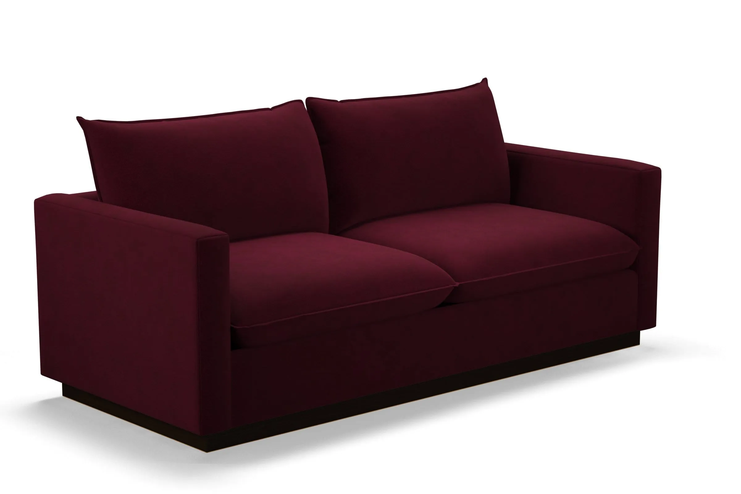 Olivia Queen Size Sleeper Sofa Bed :: Leg Finish: Espresso / Sleeper Option: Memory Foam Mattress