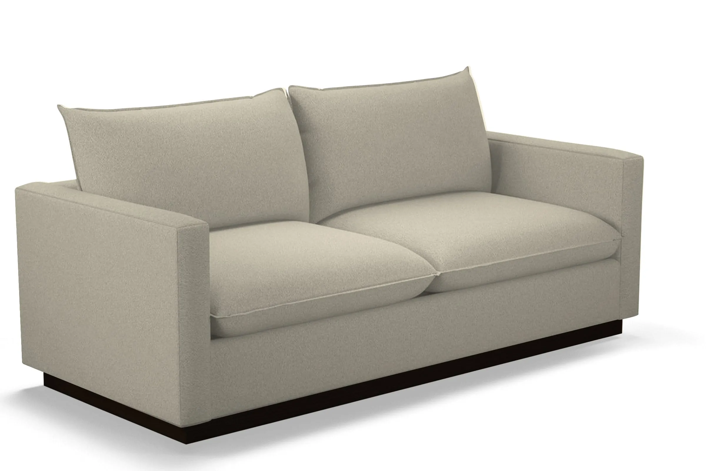 Olivia Queen Size Sleeper Sofa Bed :: Leg Finish: Espresso / Sleeper Option: Memory Foam Mattress