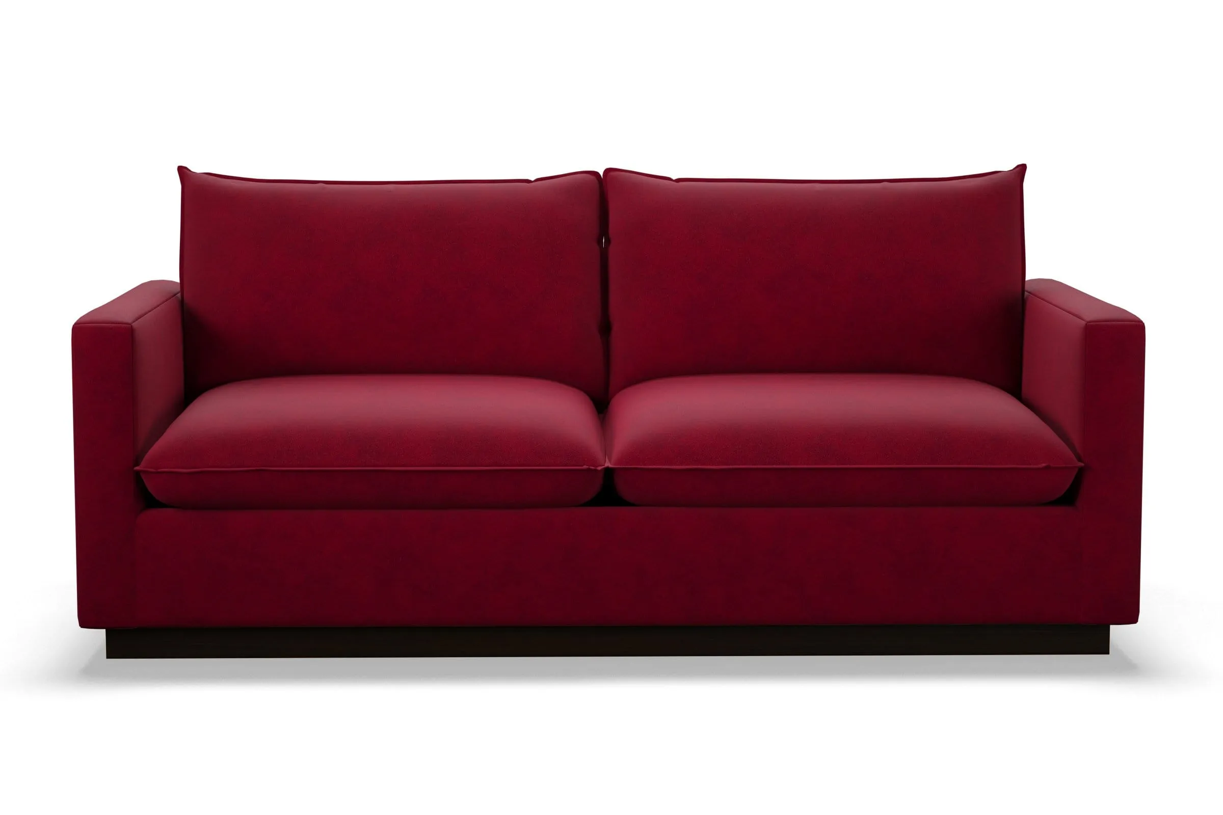 Olivia Queen Size Sleeper Sofa Bed :: Leg Finish: Espresso / Sleeper Option: Memory Foam Mattress