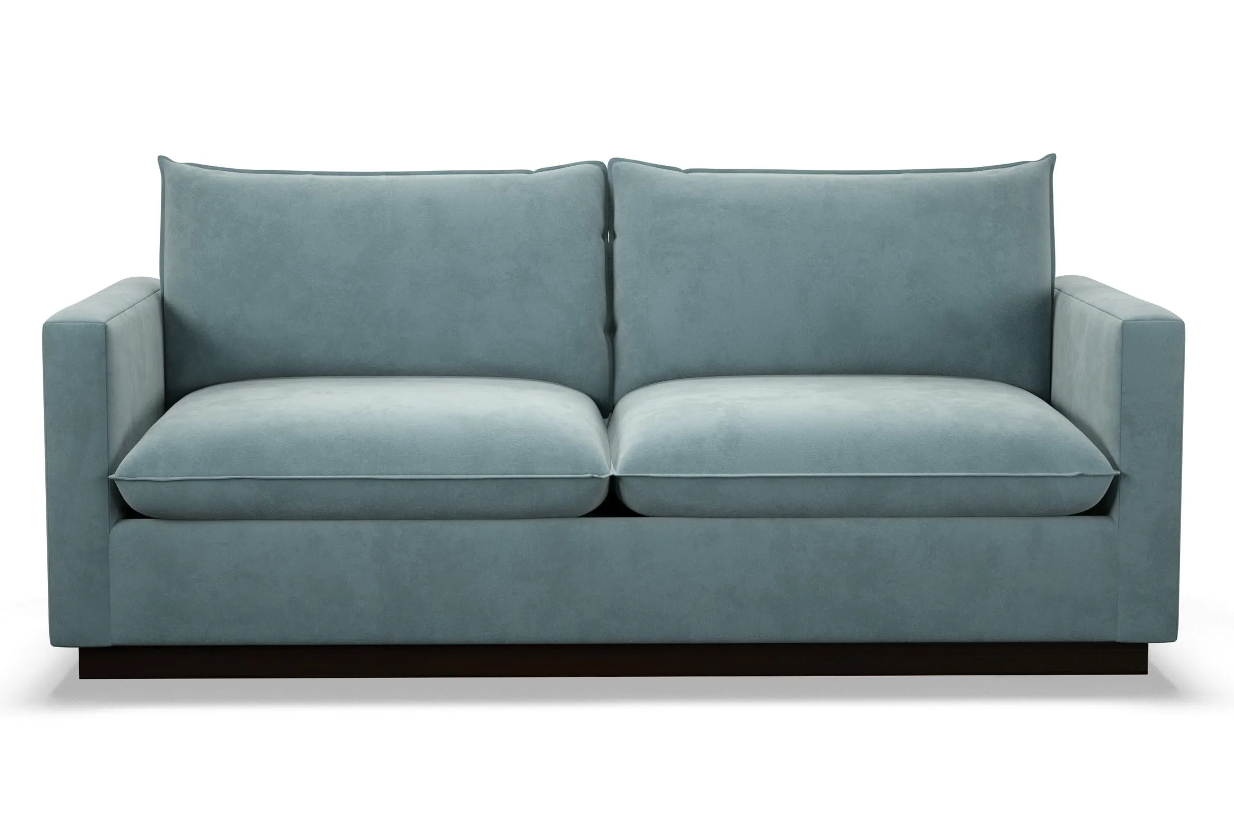 Olivia Queen Size Sleeper Sofa Bed :: Leg Finish: Espresso / Sleeper Option: Memory Foam Mattress