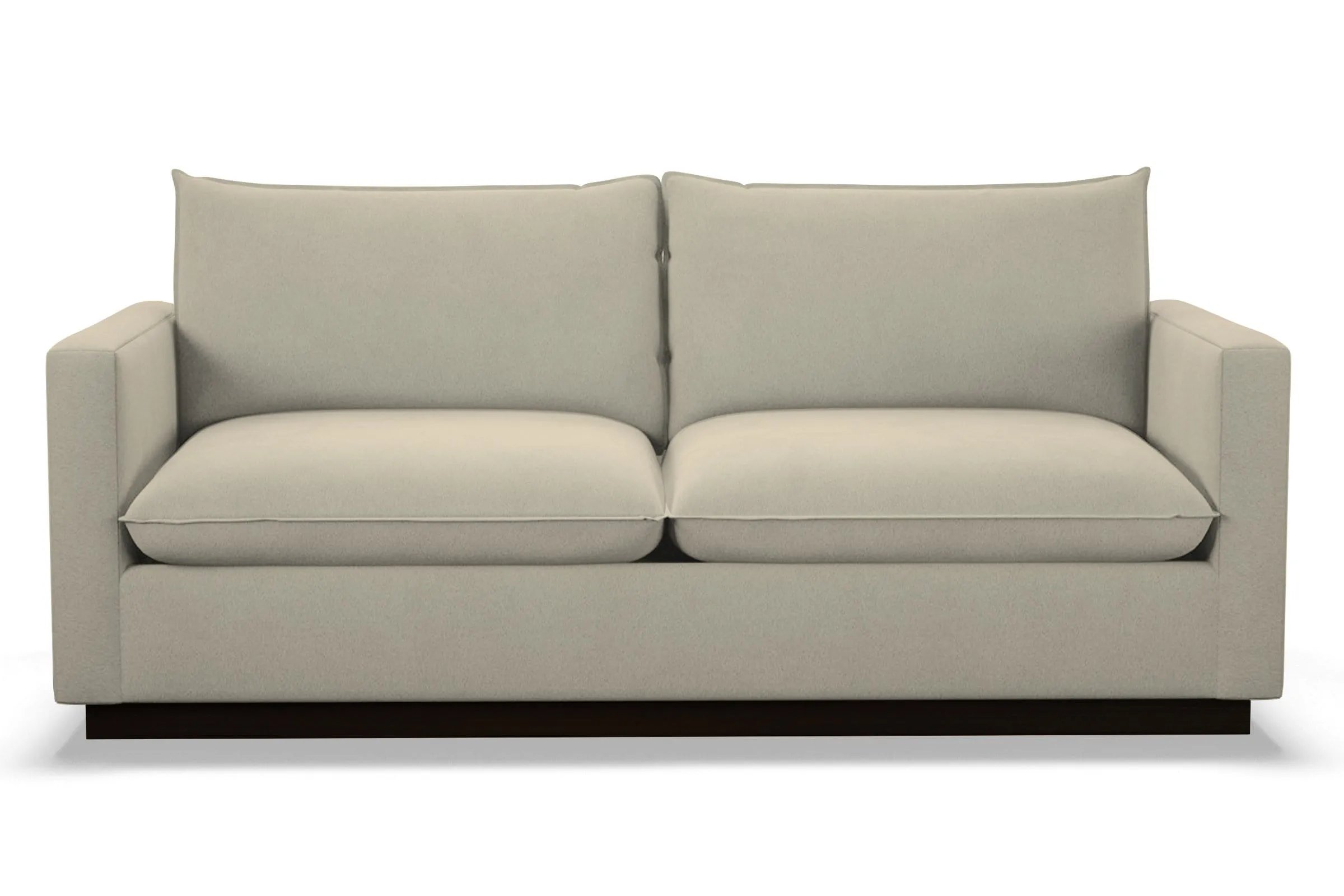 Olivia Queen Size Sleeper Sofa Bed :: Leg Finish: Espresso / Sleeper Option: Memory Foam Mattress