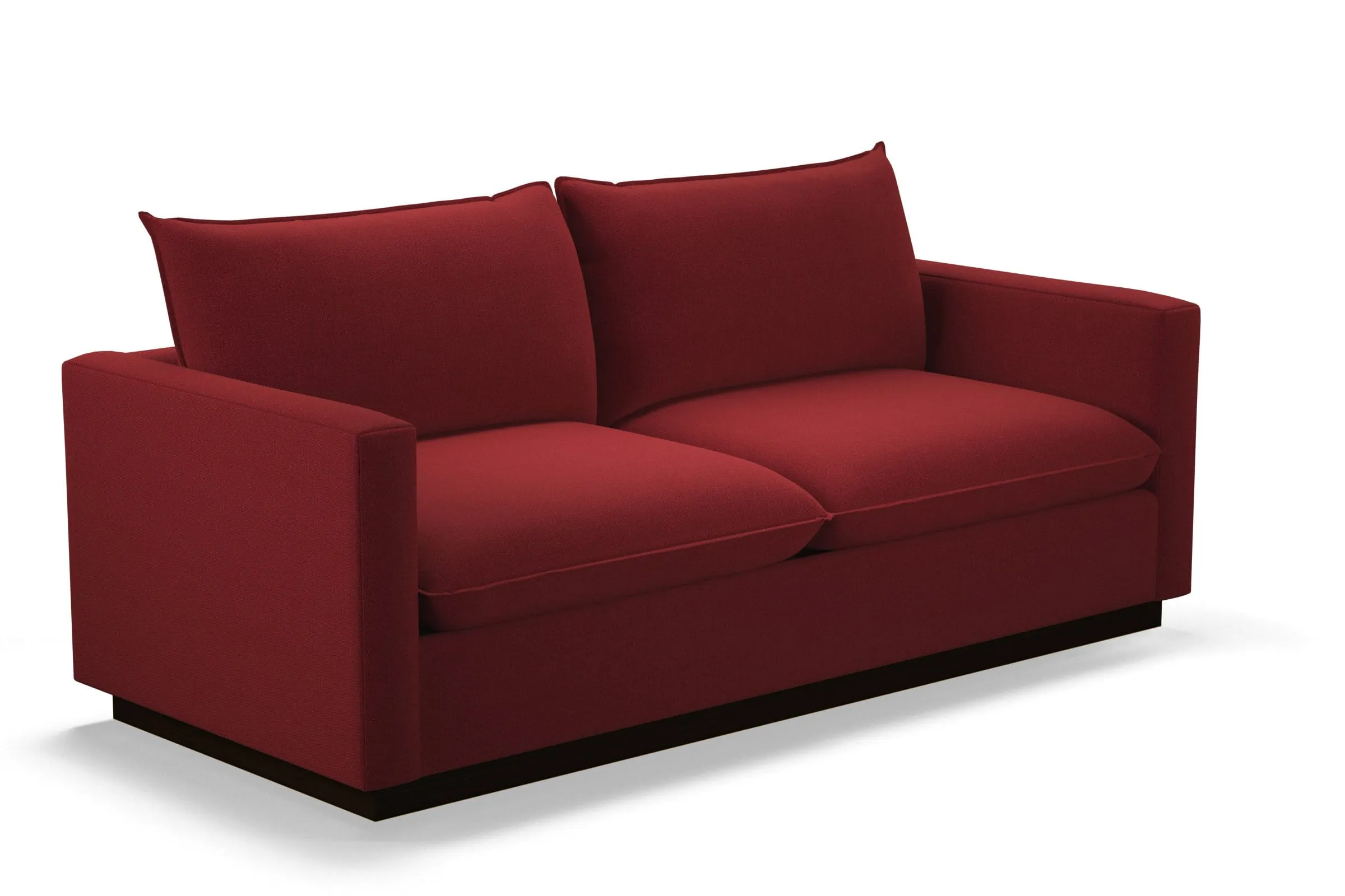 Olivia Queen Size Sleeper Sofa Bed :: Leg Finish: Espresso / Sleeper Option: Memory Foam Mattress