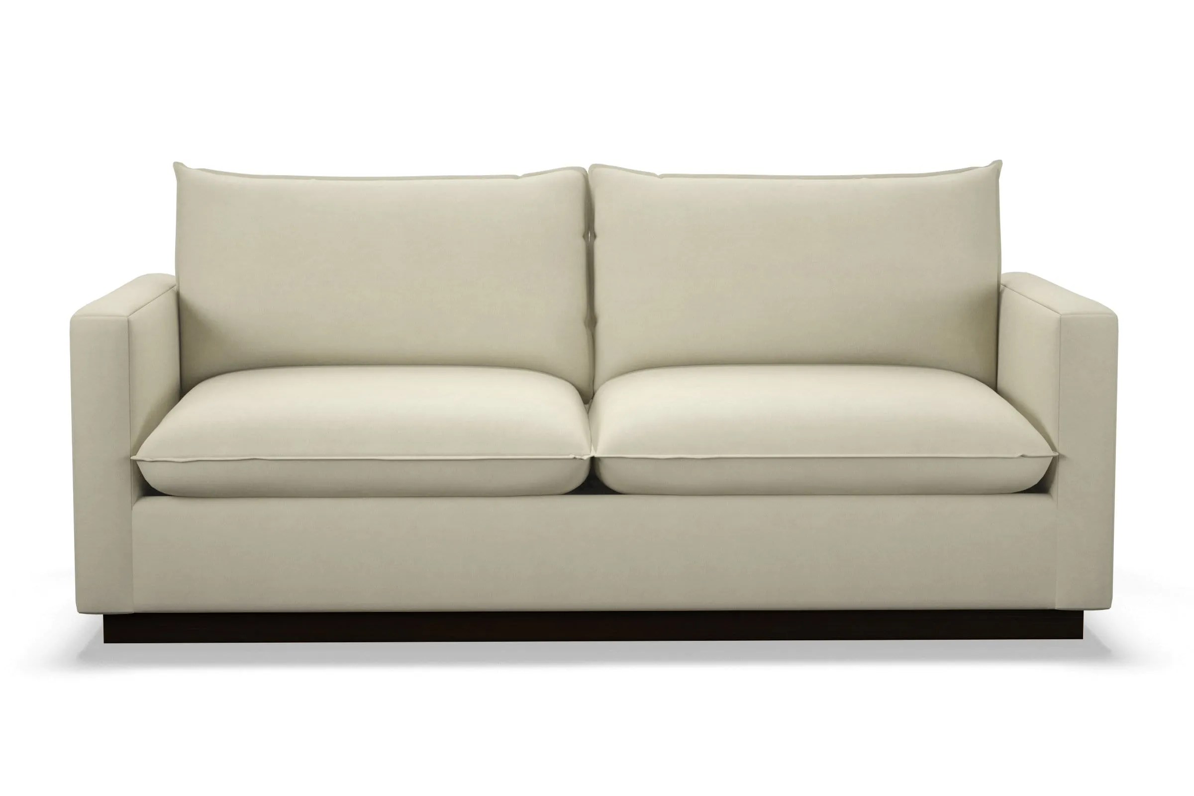 Olivia Queen Size Sleeper Sofa Bed :: Leg Finish: Espresso / Sleeper Option: Memory Foam Mattress