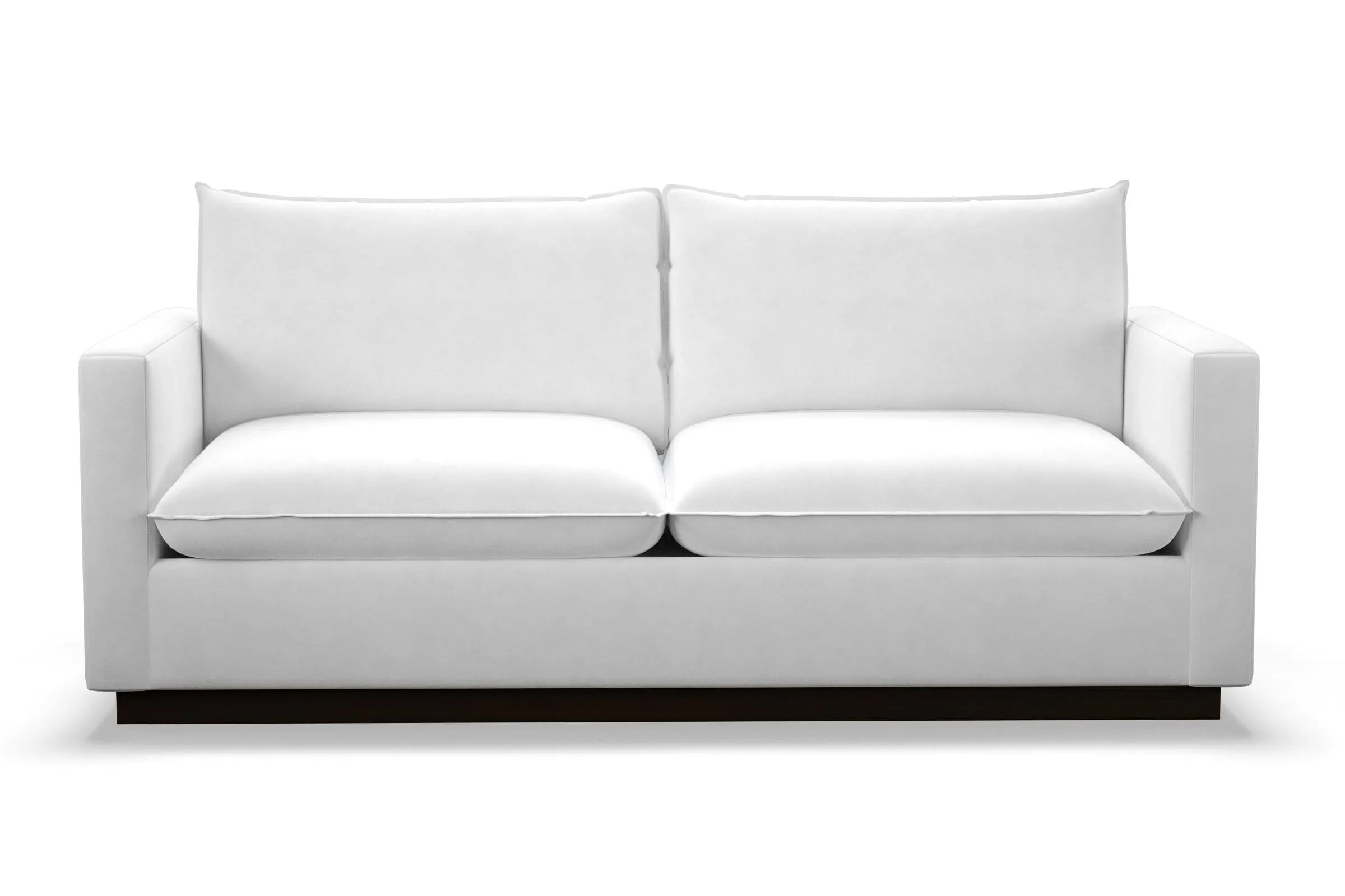 Olivia Queen Size Sleeper Sofa Bed :: Leg Finish: Espresso / Sleeper Option: Memory Foam Mattress